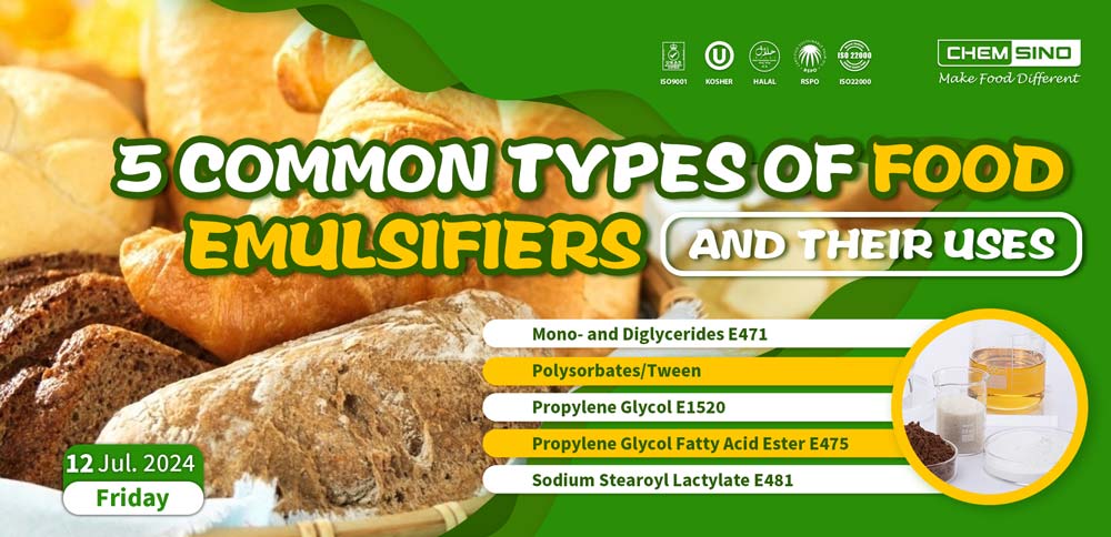 5 Common Types of Food Emulsifiers and Their Uses